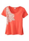 Shirt mit Druck orange