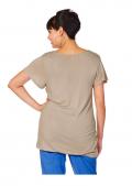 Shirt mit Druck taupe