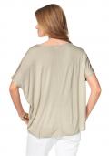 Shirt mit Nieten beige-gold