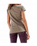 Shirt mit Pailletten taupe