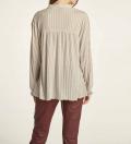 Shirt mit Schluppe beige