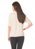 Shirt mit Schmetterling beige