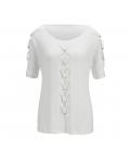 Shirt mit Schmuckelementen offwhite