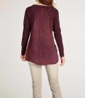 Shirt mit Spitze bordeaux