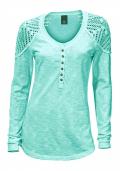 Shirt mit Spitze mint