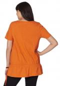 Shirt mit Spitze orange