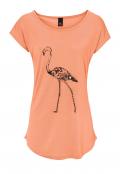 Shirt mit Stickerei mandarine