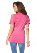 Shirt mit Strass pink