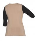 Shirt schwarz-taupe