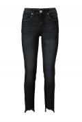 Slim-Fit-Jeans Aleria schwarz-used