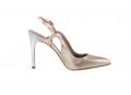 Slingpumps goldfarben-silber