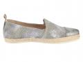 Slipper beige-grau-hellblau