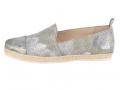 Slipper beige-grau-hellblau