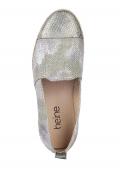 Slipper beige-grau-hellblau