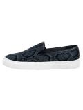 Snakeprint-Sneaker dunkelblau