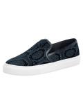 Snakeprint-Sneaker dunkelblau