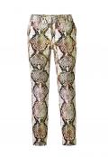 Snakeprint-Stretchhose bunt