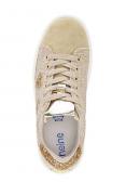 Sneaker beige-goldfarben