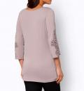 Spitzenshirt mit Spitze mauve