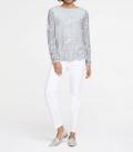 Spitzenshirt softbleu-grau