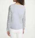 Spitzenshirt softbleu-grau