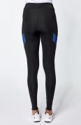 Sport-Leggings schwarz-royalblau