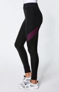 Sport-Leggings schwarz-traube