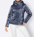 Steppjacke blaugrau