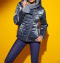 Steppjacke blaugrau