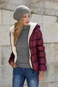 Steppjacke bordeaux