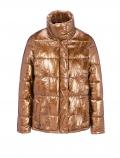 Steppjacke kupferfarben-metallic