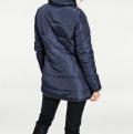 Steppjacke mit Webpelz marine