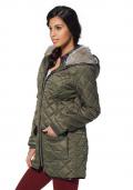 Steppjacke mit Webpelz oliv