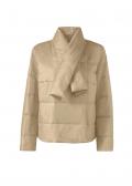 Steppjacke mit abnehmbarem Schal camel