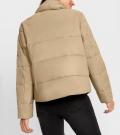 Steppjacke mit abnehmbarem Schal camel