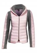 Steppjacke rose-grau