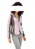 Steppjacke rose-grau