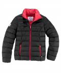 Steppjacke schwarz-pink