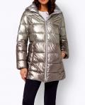 Steppjacke silber-sand-taupe-metallic