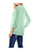 Stickereibluse mint