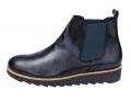 Stiefelette blau metallic