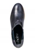 Stiefelette blau metallic