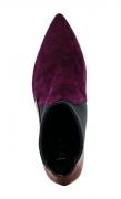 Stiefelette bordeaux-schwarz