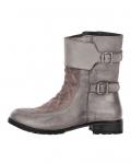 Stiefelette grau-taupe