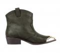 Stiefelette khaki-gold