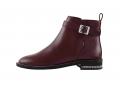 Stiefelette mit Ketten bordeaux