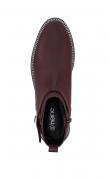 Stiefelette mit Ketten bordeaux