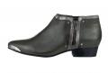 Stiefelette oliv-silber