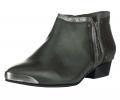 Stiefelette oliv-silber