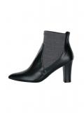 Stiefelette schwarz-grau